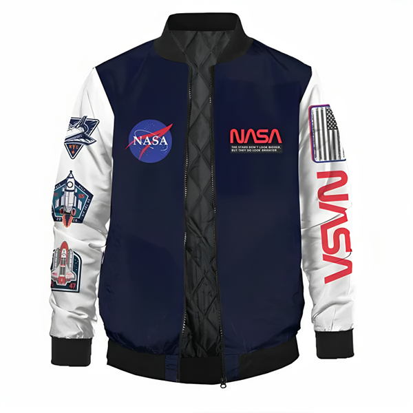 1-1-3.webp Mens Take Off Nasa Bomber Varsity Coat - Image 1