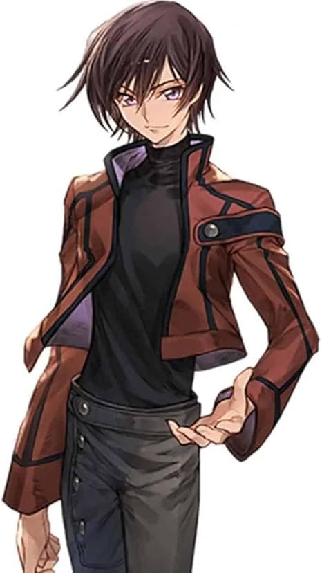 51-g6DX0QPL._AC_SX466_.jpg Handmade Code Geass Lelouch Vi Britannia Zero Brown Leather Jacket - Image 1