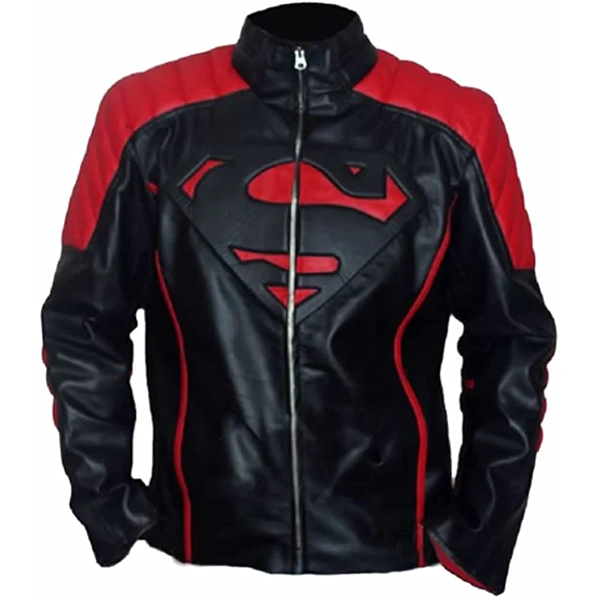 51g4ppzRsqL._AC_UL1000.webp Superman Male Genuine Hide Coat - Image 1