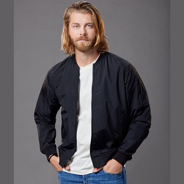 A-Pinch-of-Portugal-Russ-Black-Bomber-Jacket.jpg A Pinch of Portugal – Russ Dark Bomber Coat - Image 1