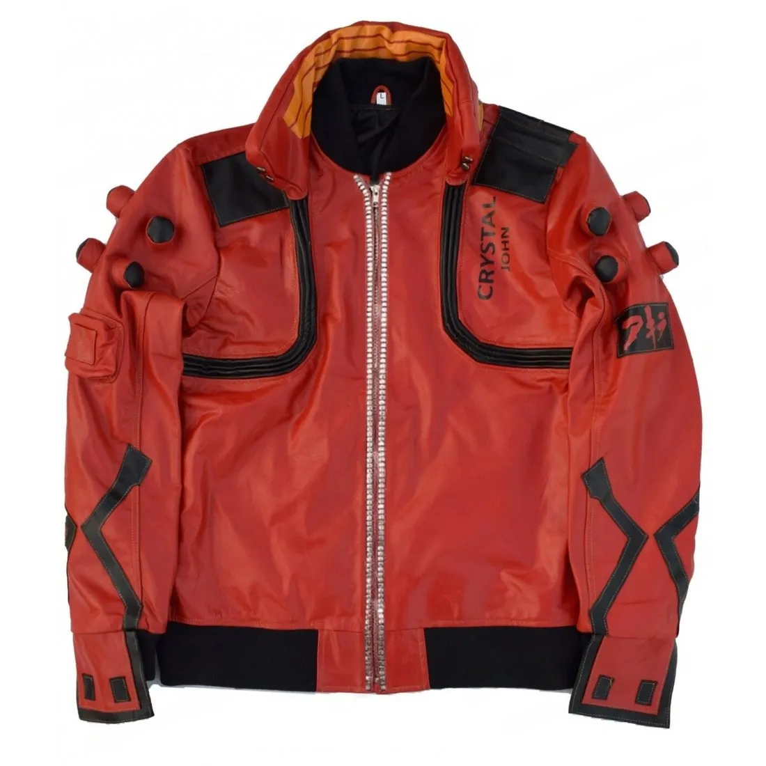 Akira-Kaneda-Cyberpunk-2077-Red-Leather-Jacket-1100x1100h.webp Akira Kaneda Cyberpunk 2077 Crimson Hide Coat - Image 1