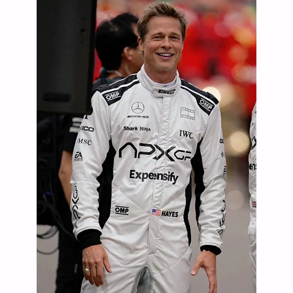 Apex-GP-Brad-Pitt-F1-White-Racing-Suit.webp Grand Prix Brad Pitt F1 Racing Jumpsuit - Image 1