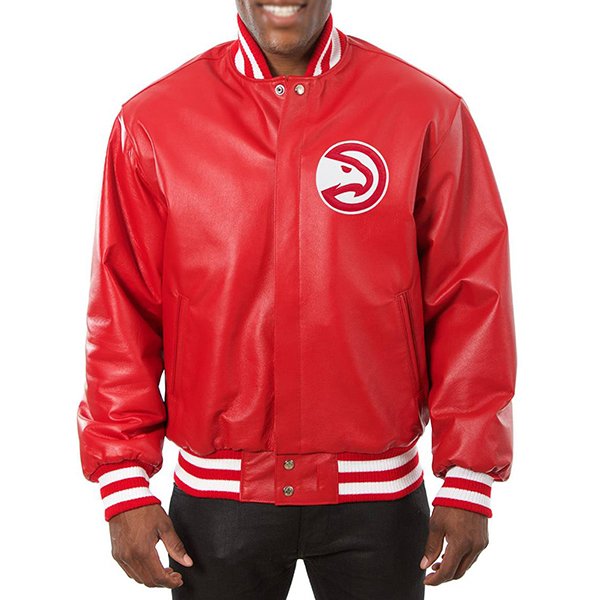 Atlanta-Red-Leather-Bomber-Jacket.jpg Atlanta Red Leather Bomber Jacket - Image 1