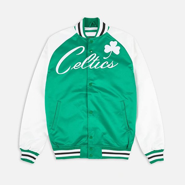 Boston-Lightweight-Green-White-Jacket.jpg Boston Lightweight Green White Jacket - Image 1