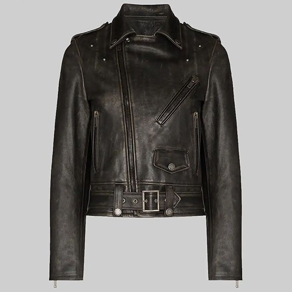 Brad-Pitt-Distressed-Brown-Leather-Biker-Jacket-copy.jpg Brad Pitt Distressed Brown Leather Biker Jacket - Image 1