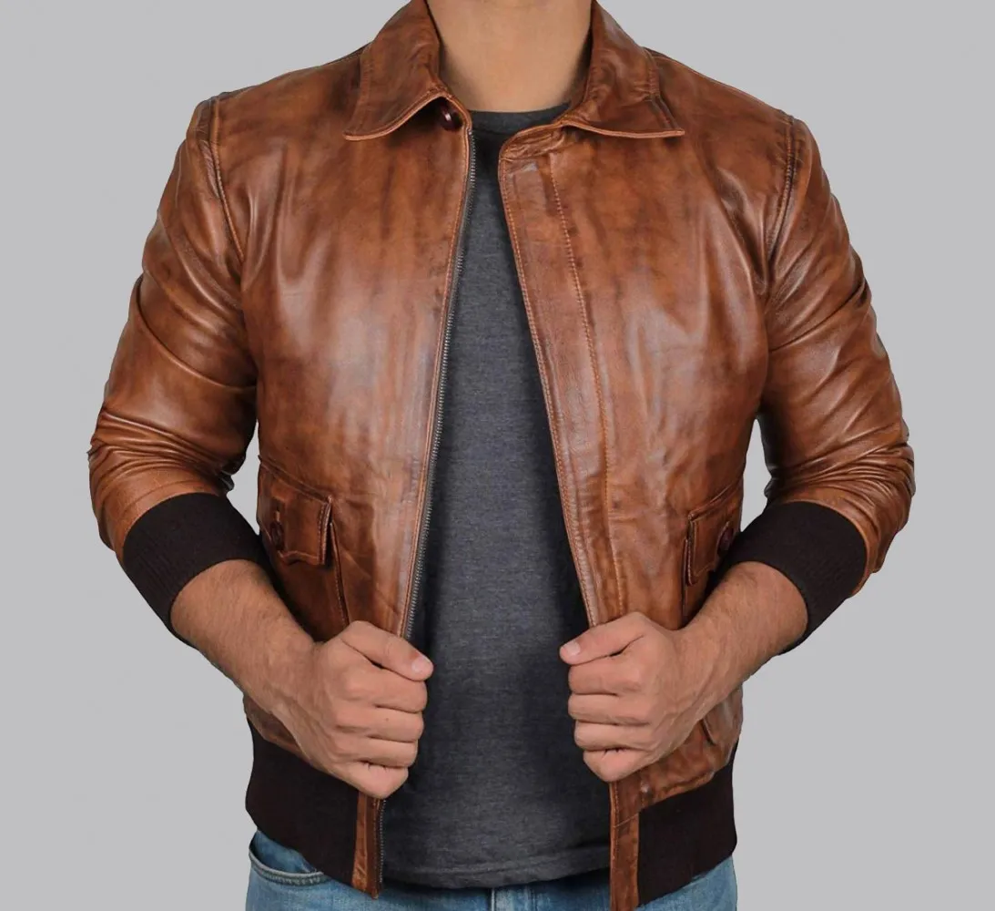 Brown_Bomber_Leather_Jacket__72542_zoom-1093x1000fit.webp Ernest Umber Bomber Hide Coat - Image 1