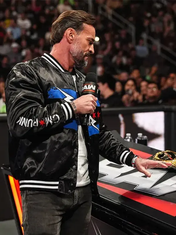 CM-Punk-Chicago-Made-Black-Bomber-Jacket.webp CM Punk Chicago Made Black Bomber Jacket - Image 1