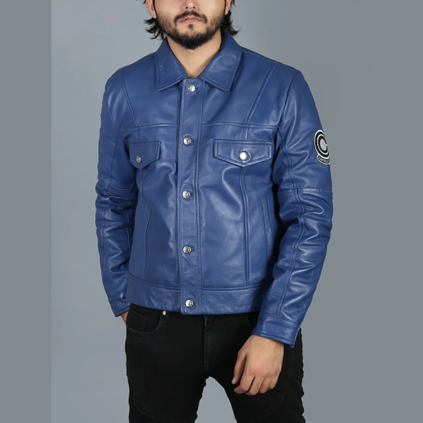 Capsule-Corp-Future-Trunks-Dragon-Ball-Z-Jacket_1500x1500.webp Mens Capsule Corp Blue Hide Coat - Image 1