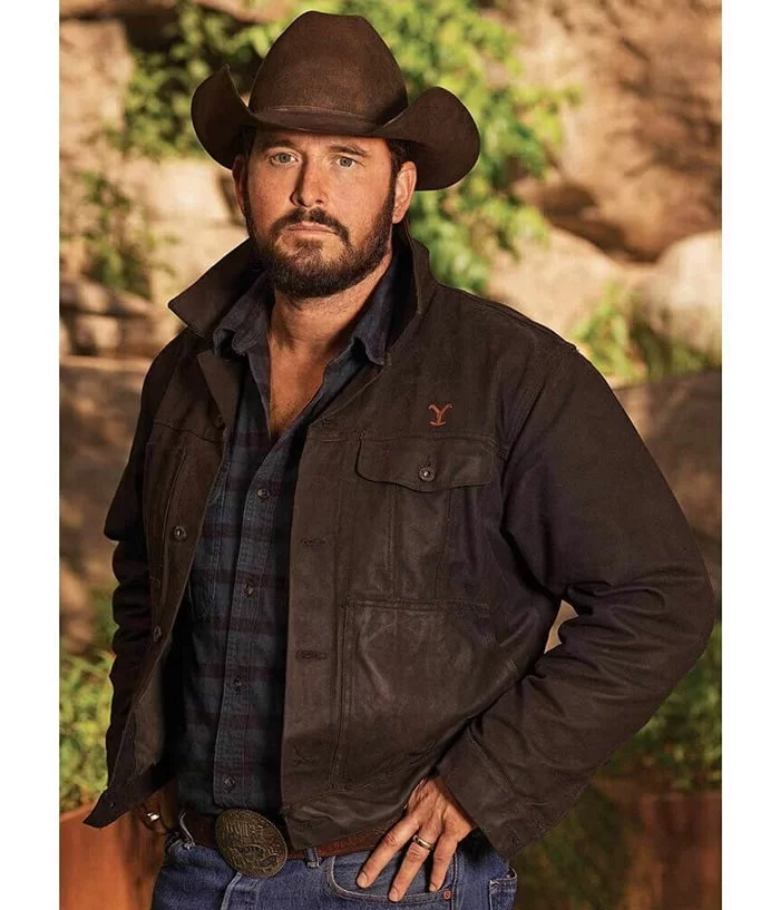 Cole-Hauser-Yellowstone-Cowboy-RIP-Wheeler-Denim-Jacket.webp Cole Hauser Yellowstone Cowboy RIP Wheeler Denim Coat - Image 1