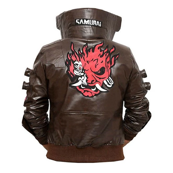 CyberPunk2077BrownJacket.webp Cyberpunk Samurai 2077 Umber Hide Coat - Image 1