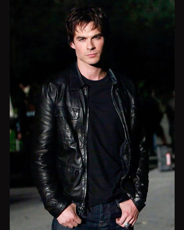 Damon-Salvatore-Black-Jacket-TVD.webp The Vampire Diaries Damon Salvatore Hide Coat - Image 1
