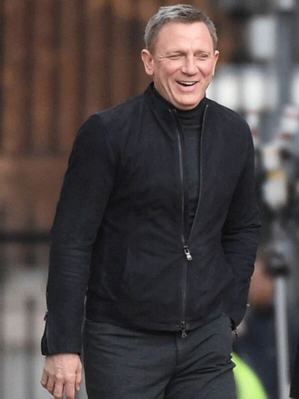 Daniel-Craig-Movie-Spectre-Bond-Black-Suede-Leather-Jacket.gif Spectre James Bond Suede Coat - Image 1