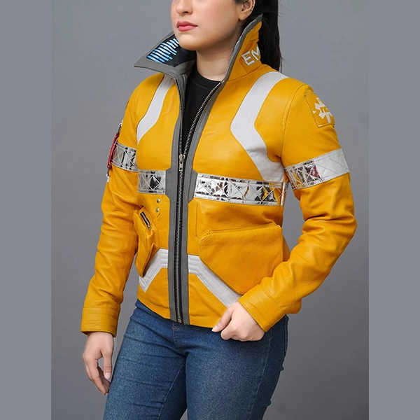 DavidMartinezInspiredYellowCostumeLeatherJacket_1500x1500.webp David Martinez Inspired Yellow Cosplay Hide Coat - Image 1