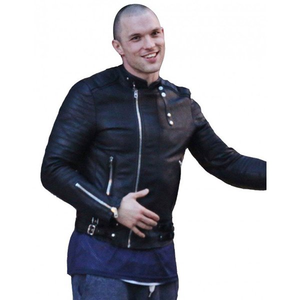 Deadpool-Movie-2016-Ed-Skrein-Black-Slim-Fit-Leather-Jacket.jpg Deadpool 2016 Ed Skrein Slim-Fit Black Leather Jacket - Image 1