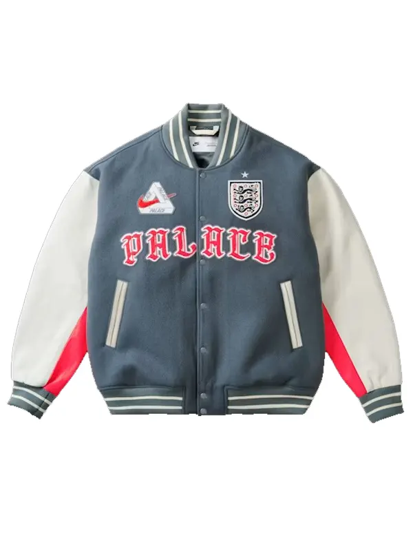 England-x-Palace-World-Cup-2026-Varsity-Jacket.webp England x Palace World Cup 2026 Varsity Coat - Image 1