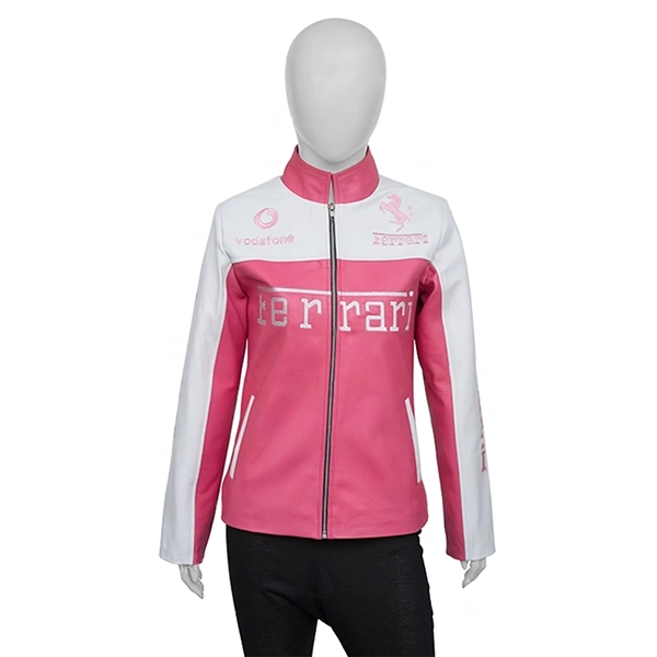 Ferrari-Pink-Leather-Jackett.webp Ferrari Pink Hide Coat - Image 1