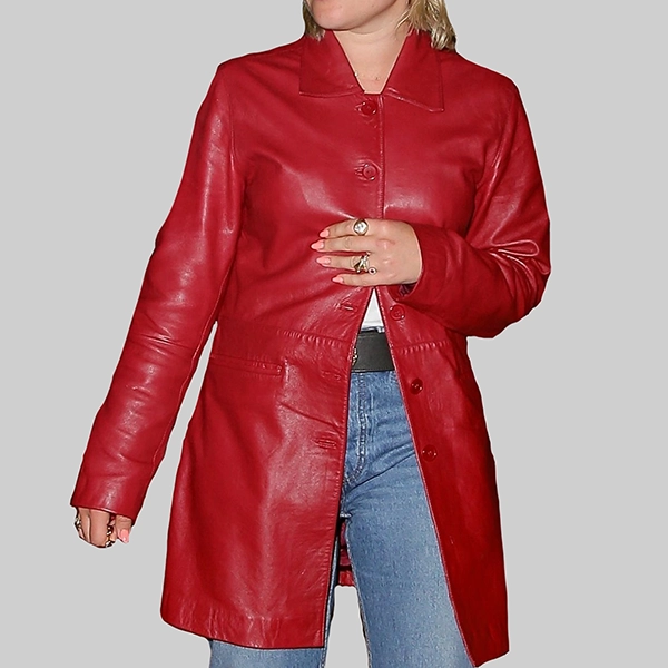 Florence-Pugh-Red-Leather-Coat.webp Florence Pugh Red Leather Coat - Image 1