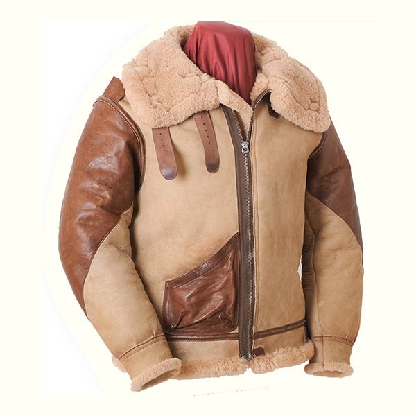 Flying-B-3-1937-Shearling-Leather-Jacket.jpg Flying B-3 1937 Shearling Hide Coat - Image 1