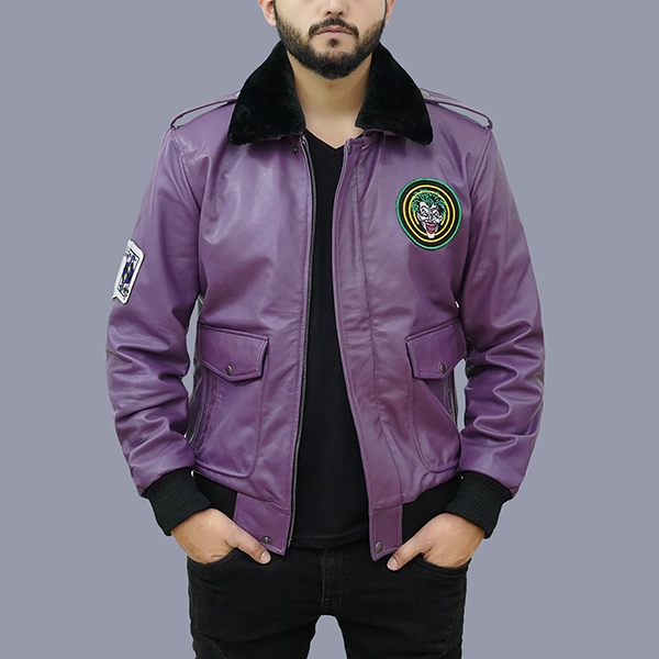 Handmade-Clown-Prince-Of-Crime-Bomber-Leather-Jacket_1500x1500.webp Men Goon Clown Prince Of Crime Bomber Leather Jacket - Image 1
