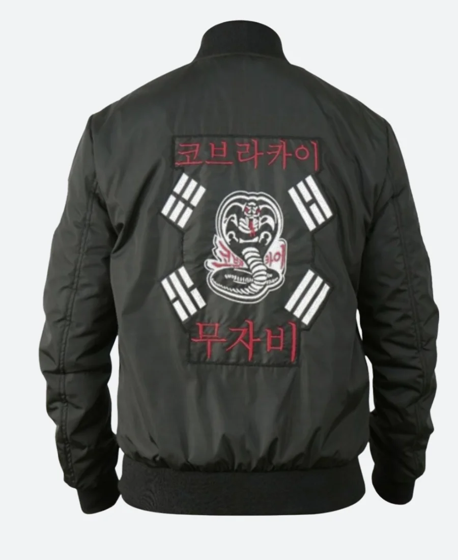 John-Kreese-Cobra-Kai-S06-Black-Bomber-Jacket.webp John Kreese Cobra Kai S06 Bomber Coat - Image 1
