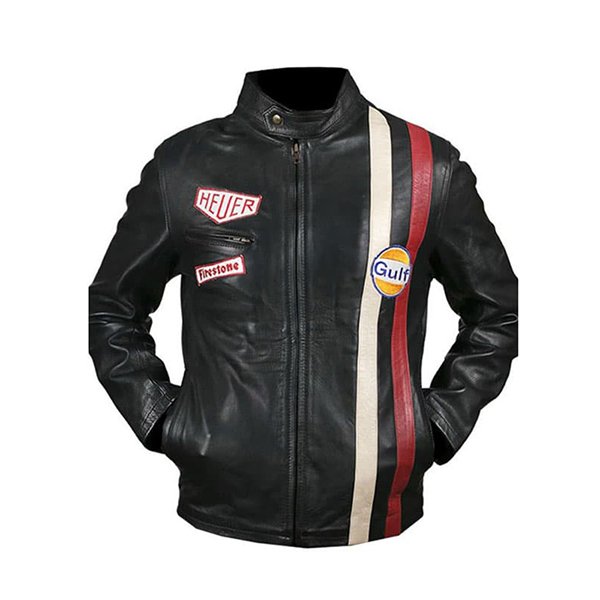 Le-Mans-Steve-McQueen-Leather-Jacket-Black-Back.jpg LE MANS STEVE MCQUEEN LEATHER JACKET BLACK - Image 1