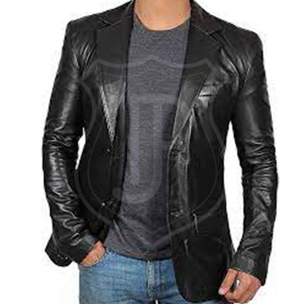 Leather-Blazer-Coat-for-Mens.jpg Hide Blazer Coat for Male - Image 1