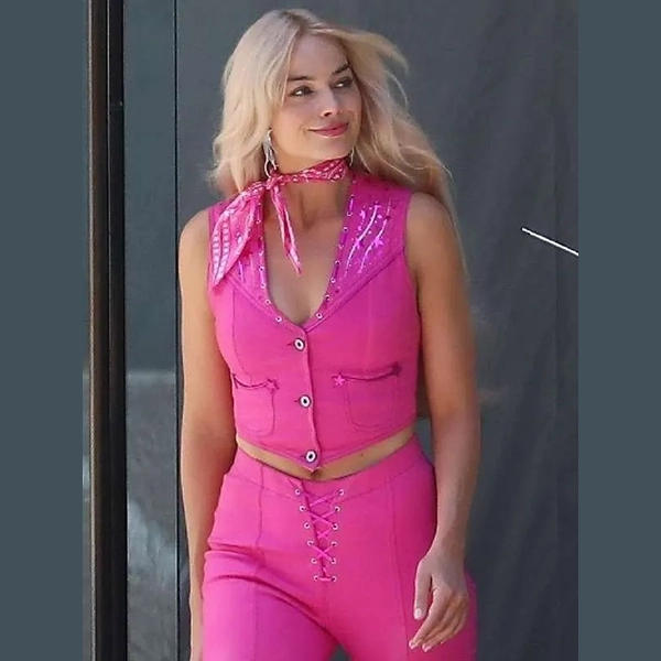 Margot-Robbie-Barbie-2023-Pink-Vest.webp Margot Robbie Barbie Pink Vest - Image 1