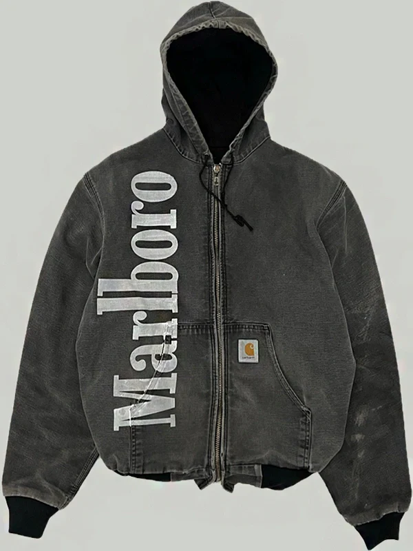 Marlboro-Carhartt-Grey-Jacket-1.webp Marlboro Carhartt Coat - Image 1