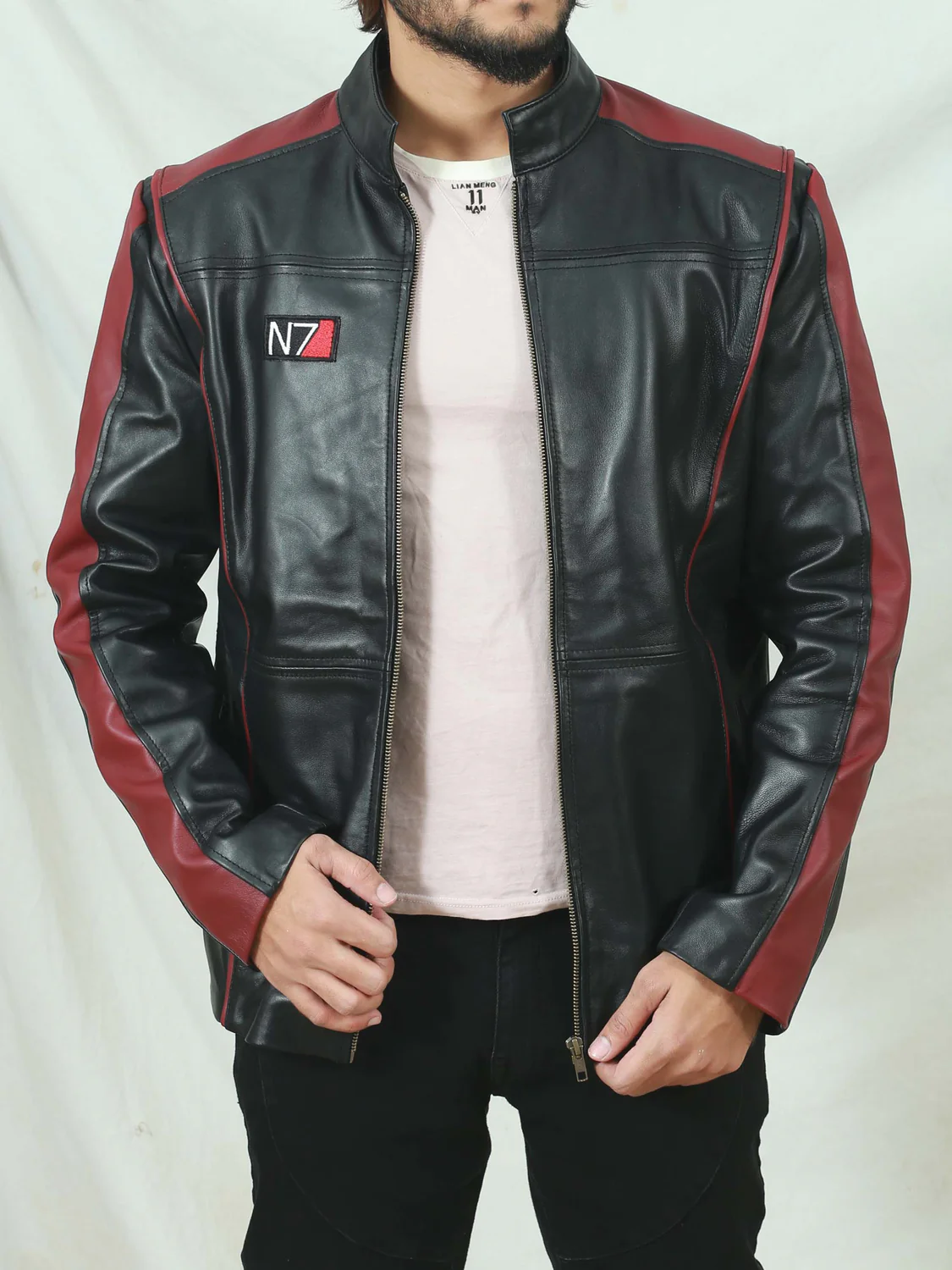 Mass-Effect-N7-Leather-Jacket_1500x1500.webp Mens Mass Effect Motorcycle Inspired Hide Coat - Image 1