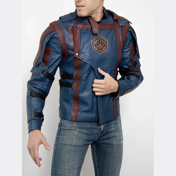 Mens-Galaxy-Blue-Outlaw-Leather-Jacket1.jpeg Mens Galaxy Blue Outlaw Leather Jacket - Image 1