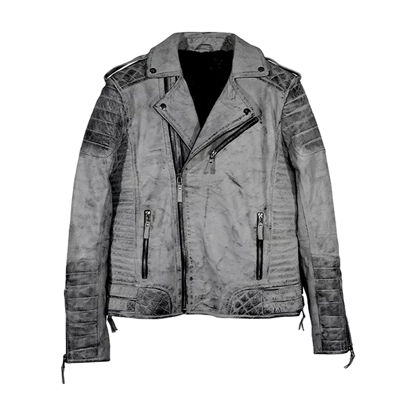 Mens-Smoke-Gray-Quilted-Biker-Weathered-Leather-Jacket.webp MEN’S SMOKE GRAY QUILTED BIKER WEATHERED LEATHER JACKET - Image 1