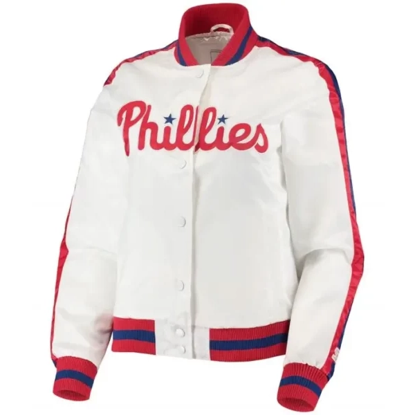 Mlb-Philadelphia-Phillies-White-Jacket.webp Mlb Philadelphia Phillies White Jacket - Image 1