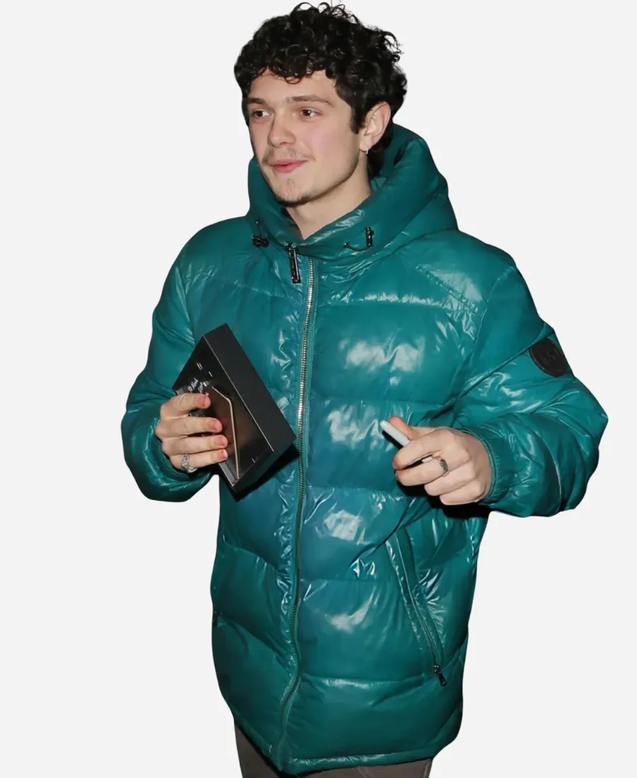 Noah-Jupe-2026-Harold-Pinter-Theatre-Puffer-Jacket.webp Noah Jupe 2026 Harold Pinter Theatre Puffer Coat - Image 1