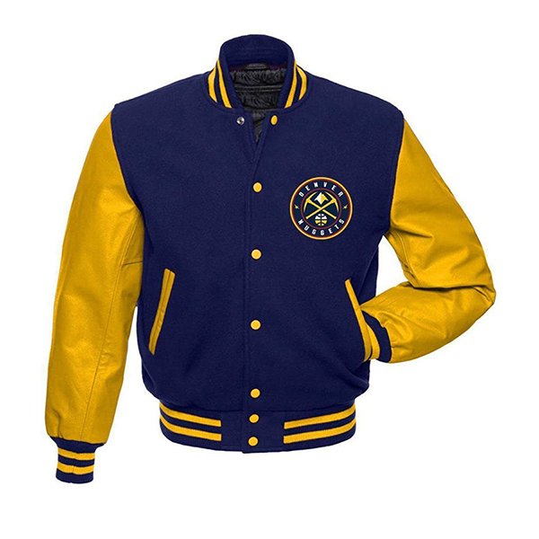 Nuggets-Blue-Yellow-Varsity-Jacket.jpg Nuggets Blue Yellow Varsity Jacket - Image 1