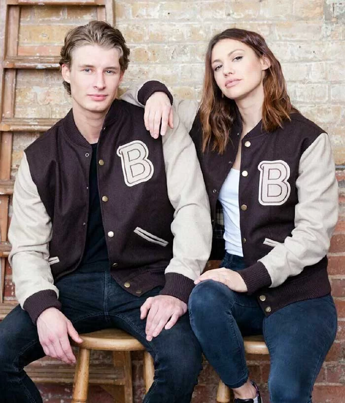 Payday-2-Hotline-Miami-Brown-Bomber-Varsity-Jacket.webp Payday 2 Hotline Miami Brown Bomber Varsity Jacket - Image 1