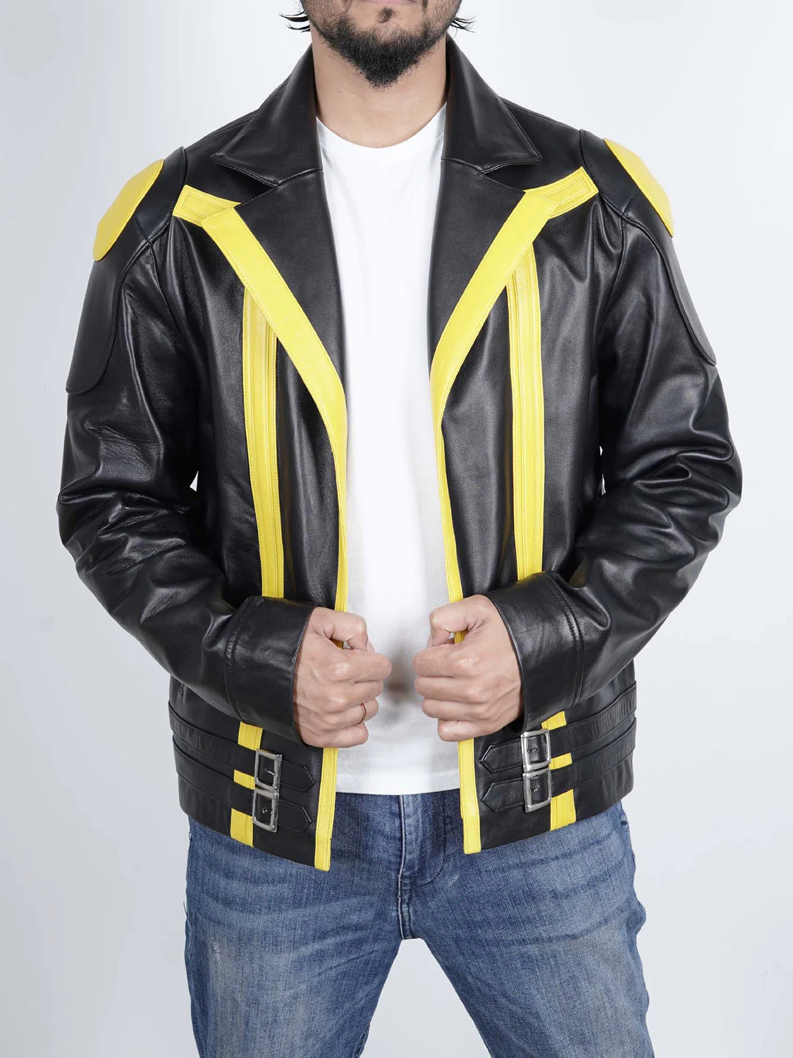 Pokemon-Go-Team-Instinct-Spark-Costume-Jacket_1500x1500.webp Mens Poke Spark Yellow Team Leader Coat Anime Costume Cosplay Outfit - Image 1