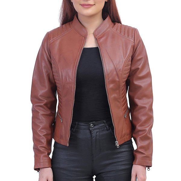 RachelWomensBrownPaddedJacket-1_1.jpg Rachel Womens Brown Padded Jacket - Image 1
