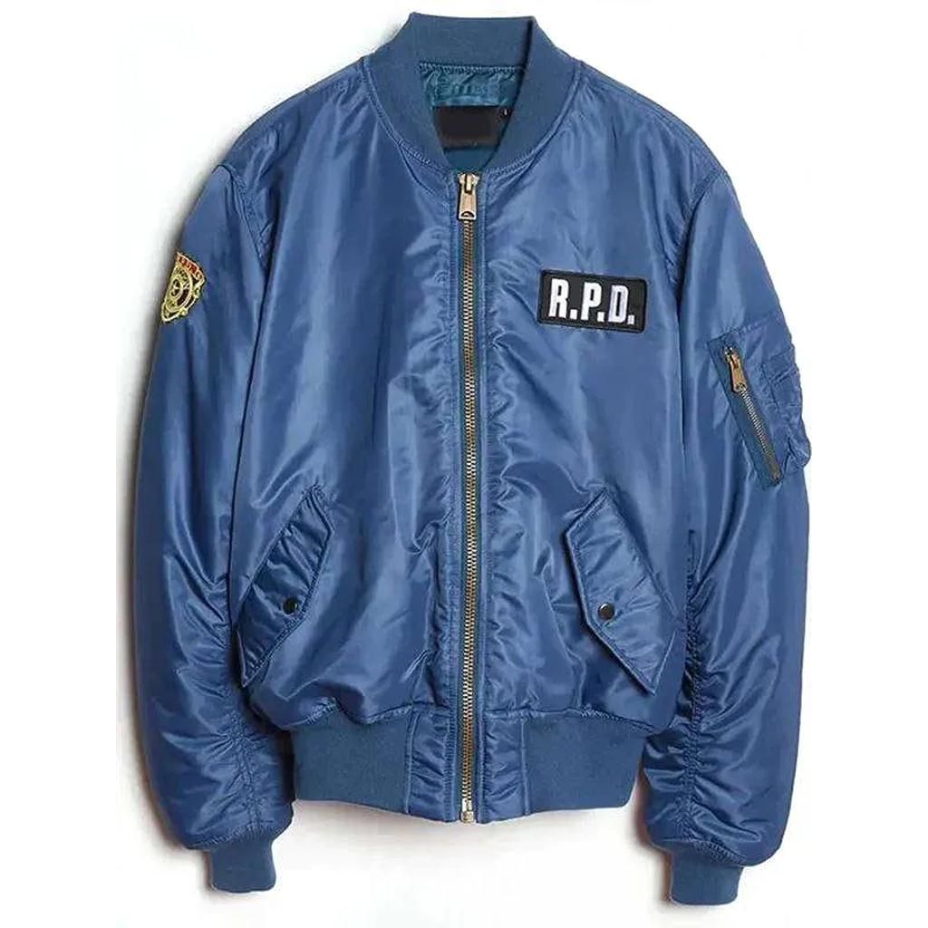 Resident-Evil-2-RPD-Blue-Jacket.webp RPD Resident Evil 2 Blue Coat - Image 1