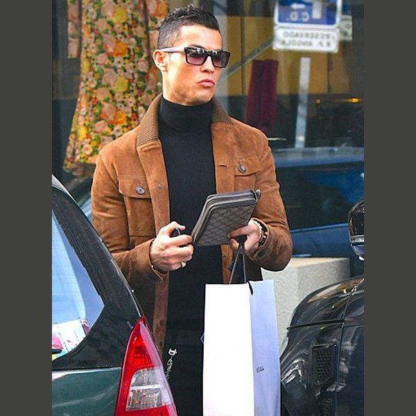 Ronaldo-Merchandise.jpg Cristiano Ronaldo Suede Jacket - Image 1