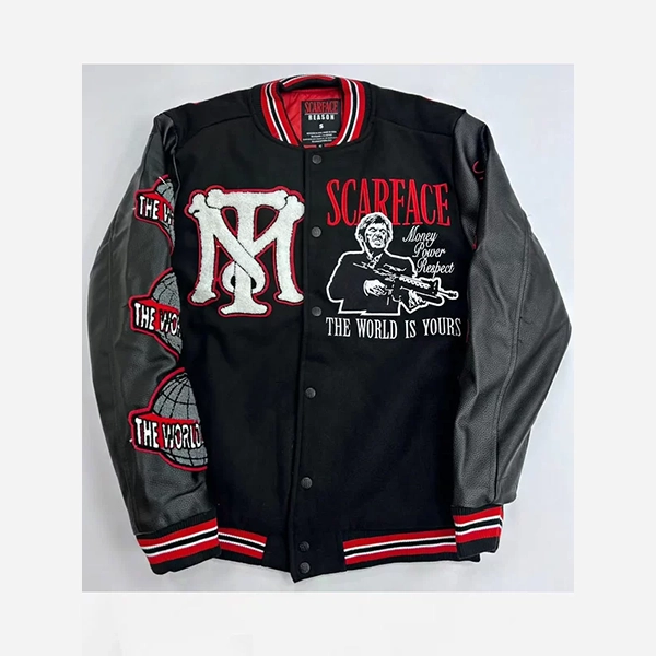 Scarface-Varsity-Jacket.webp Scarface Varsity Jacket - Image 1