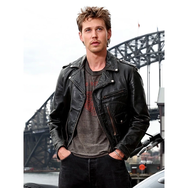 The-Bikeriders-Austin-Butler-Black-Leather-Jacket.webp AUSTIN BUTLER THE BIKERIDERS BLACK LEATHER JACKET - Image 1