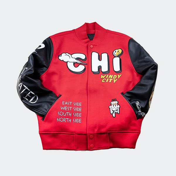The-Chicago-Windy-City-Varsity-Jacket.jpeg The Chicago Windy City Varsity Coat - Image 1
