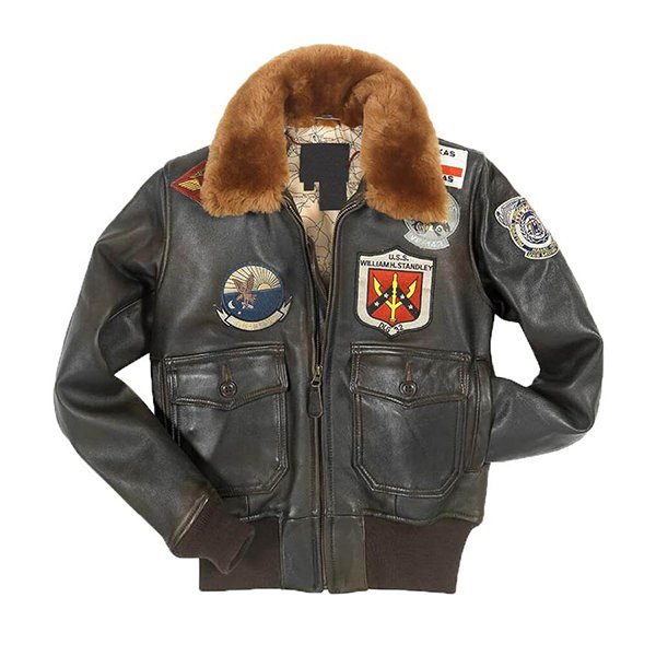 Top-gun-Pilot-tom-cruise-jacket.jpg Top Gun Womens Brown Leather Jacket - Image 1