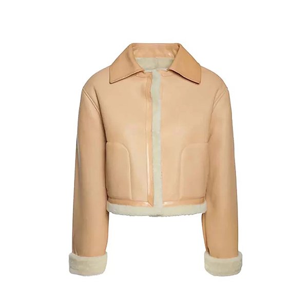 Women-Bomber-Aviator-Shearling-Jacket-Paradise-Jacket1.jpg WOMEN BOMBER AVIATOR SHEARLING JACKET - Image 1