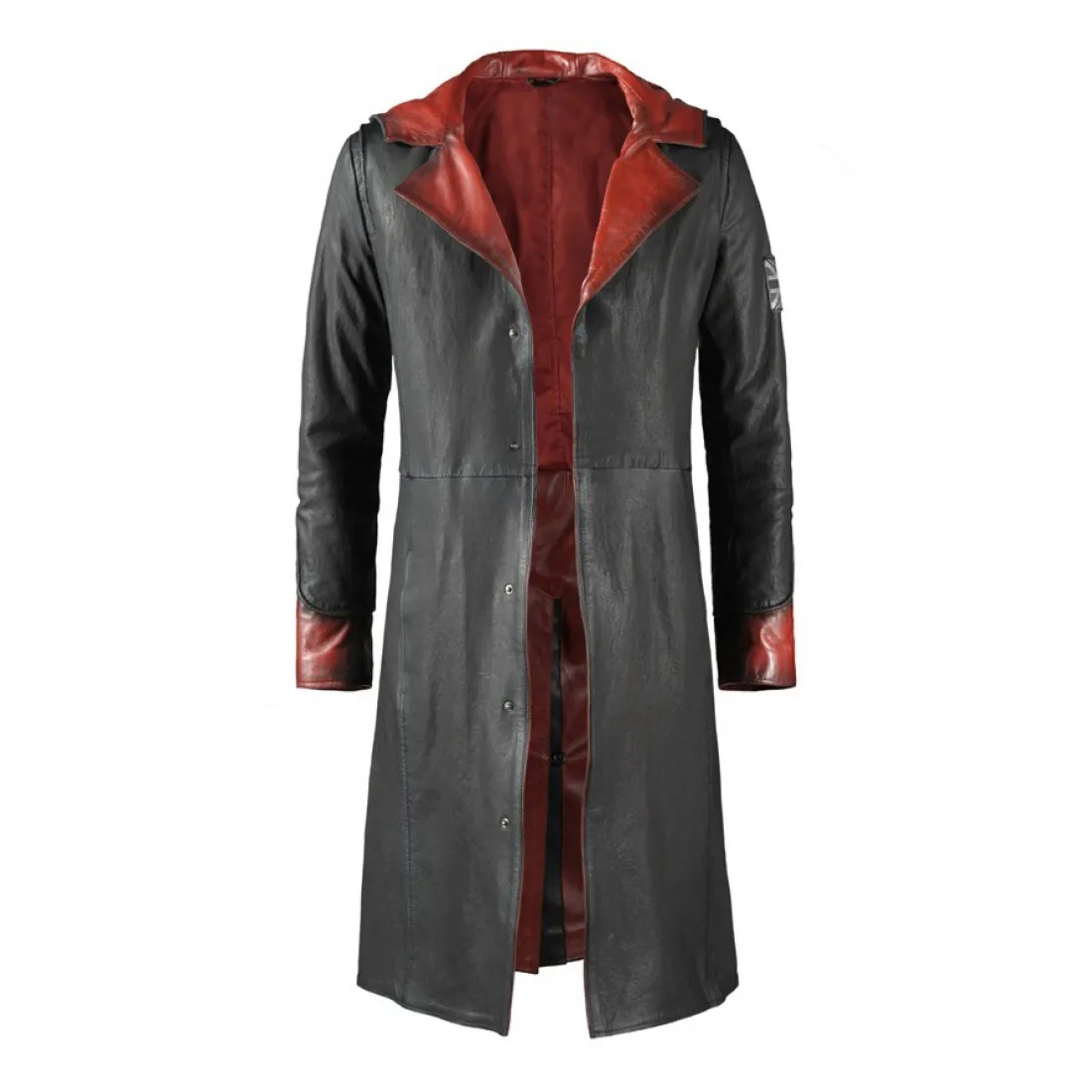 dmc_grey_leather_jacket_front_sized4-1100x1100h.webp Devil May Cry 5 Dante Hide Trench Coat - Image 1