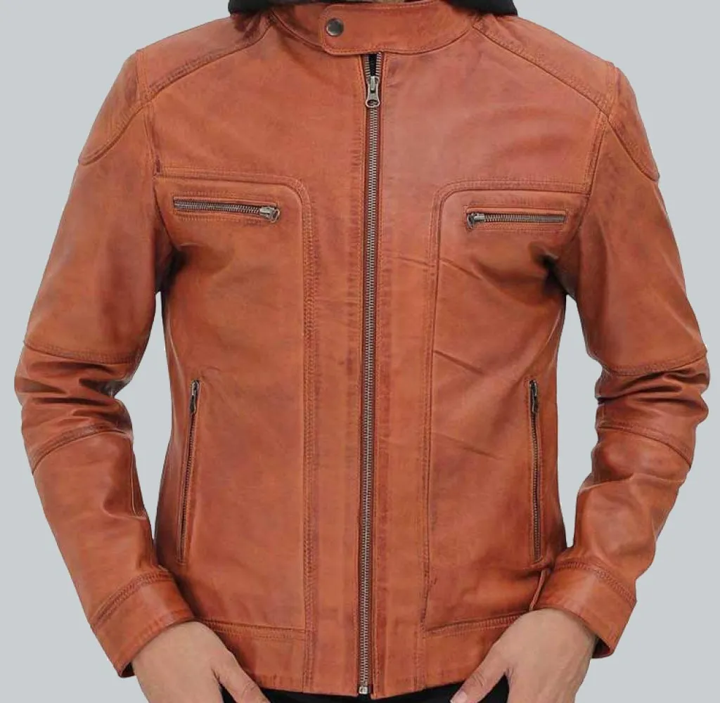 hooded_tan_leather_jacket__05438_zoom-1024x1000fit.webp Edward Mens Tan Hide Coat with Hood - Image 1