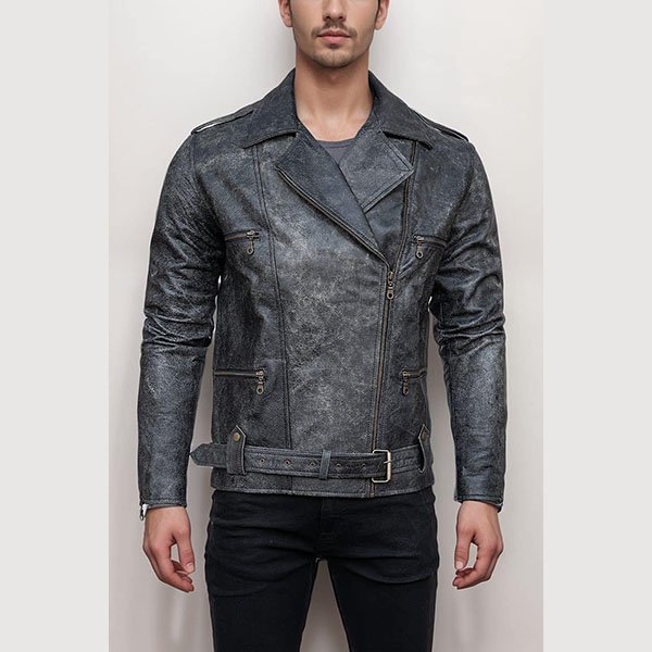 mens-distressed-black-leather-biker-jacket-with-belt-vintage-style-and-durable-design-jacket-artisan-06.jpg Men’s Vintage Style Distressed Dark Hide Rider Coat - Image 1