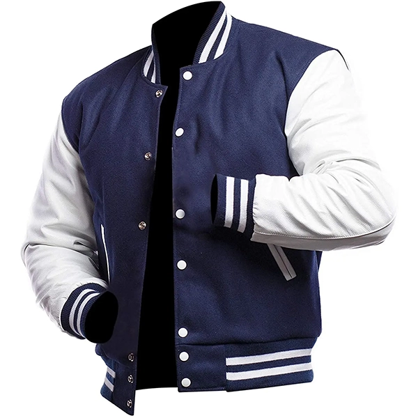 royalblueandwhitelettermanjacket.webp Mens Royal Blue And White Varsity Jacket - Image 1